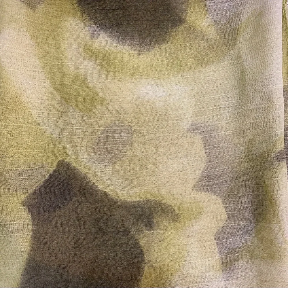 Green Mortada Scarf Ombré Shades 68 X 22 Inches Rectangle Wrap Hijab Lime Head - Picture 5 of 9